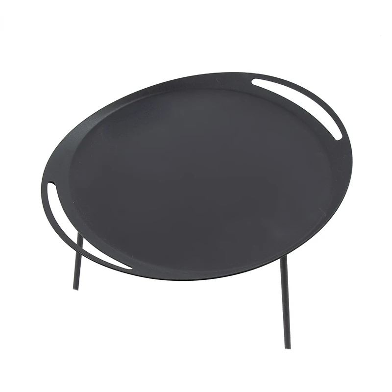 

Iron Baking Pan Portable Korean BBQ Grill Pan Non-Stick Charcoal Grill Plate Cooker Party Picnic Terrace Beach Tray