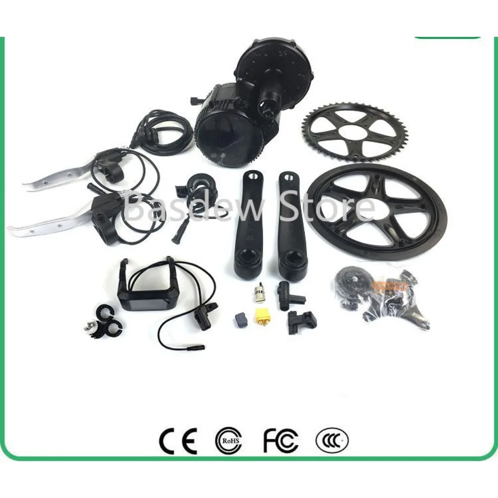 

Bicycle modification electric kit with central motor Bbs02 48v750w750c color landscape screen