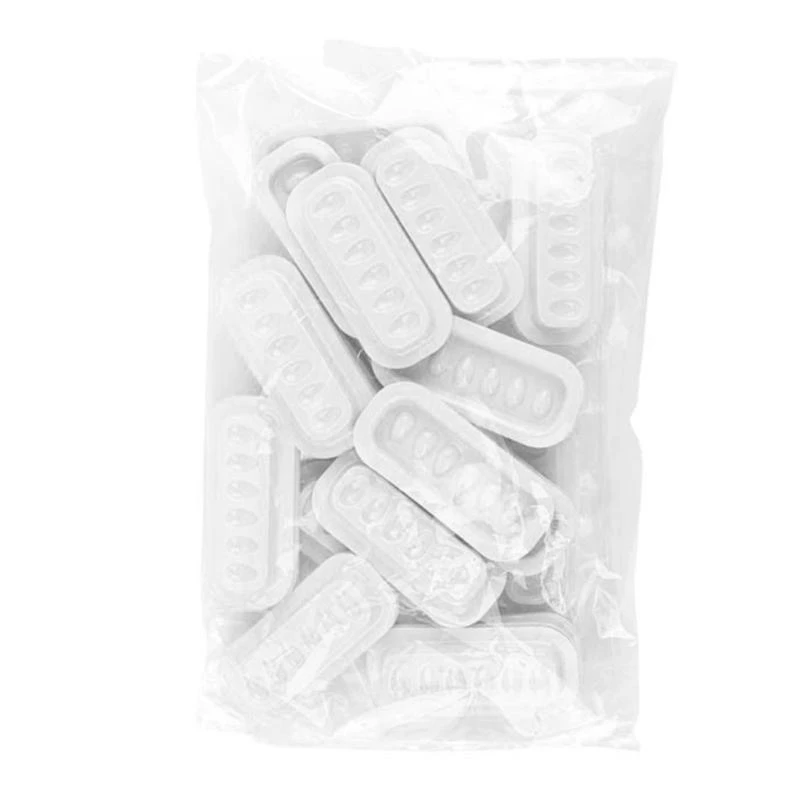 831E 100pcs 속눈썹 접착제 홀더 트레이 실리콘 팔레트 메이크업 아티스트 및 속눈썹 확장 액세서리