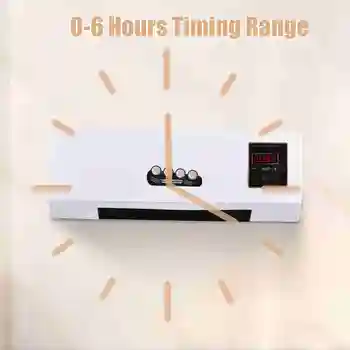 2-in-1 Wall-Mounted Heater & Fan Combo with Digital Display & Timer 2