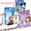 200 Sheets/Box Disney Cartoon Pull Out Stickers Princess Frozen Mickey Mouse Minnie Sticker Girl Boy Teacher Reward Toys Gift 1