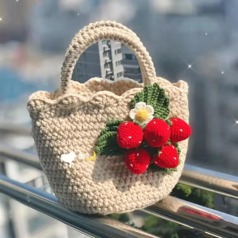 Strawberry Bag · A Knit Or Crochet Bag · Needlework, Sewing, and Yarn Craft  on Cut Out + Keep