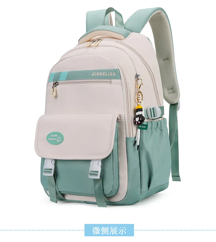 Multi-pocket Oxford High School Students Schoolbag College Middle School Girl Waterproof Bag Universal Laptop Travel Backpack