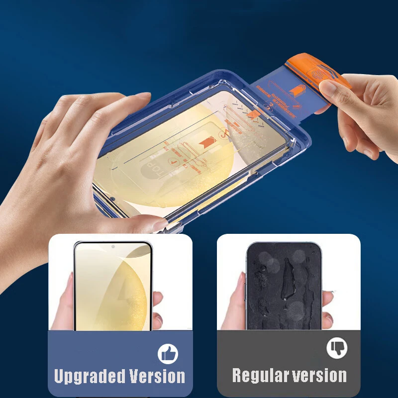 Oleophobic Coating Dust-Free Easy Install Screen Protector - Premium Tempered Glass (1-3 Pack)