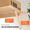 Wall Mounted Folding Table, Wall Mounted Drop Leaf Tables, Solid Wood Floating Desk for Dining, Laundry Room, Office 5