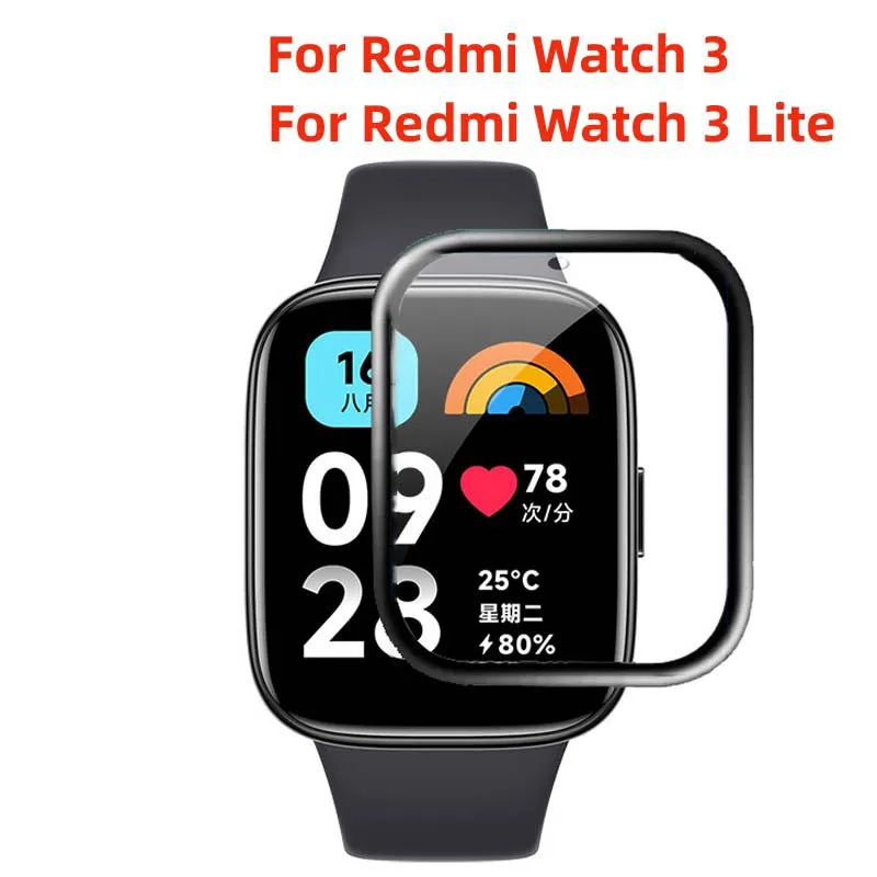 100% Nuovo Vetro Temperato Curvo 3D Per Redmi Watch 3 Lite Smart Watch Screen Protector Redmi Watch 2/2 Lite 3/3Lite Protector