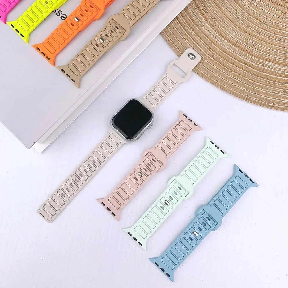 Silicone Strap for Apple Watch - Premium Wristband Bracelet