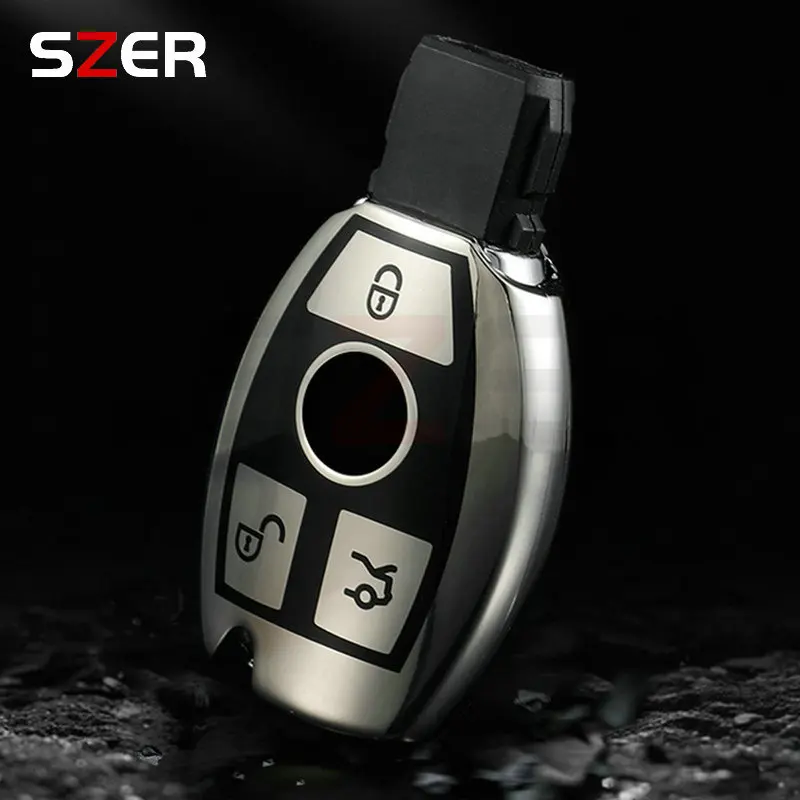 Key case cover soft TPU for Mercedes Benz A B C E Class GLS GLA GLK GLC CLS CLA AMG