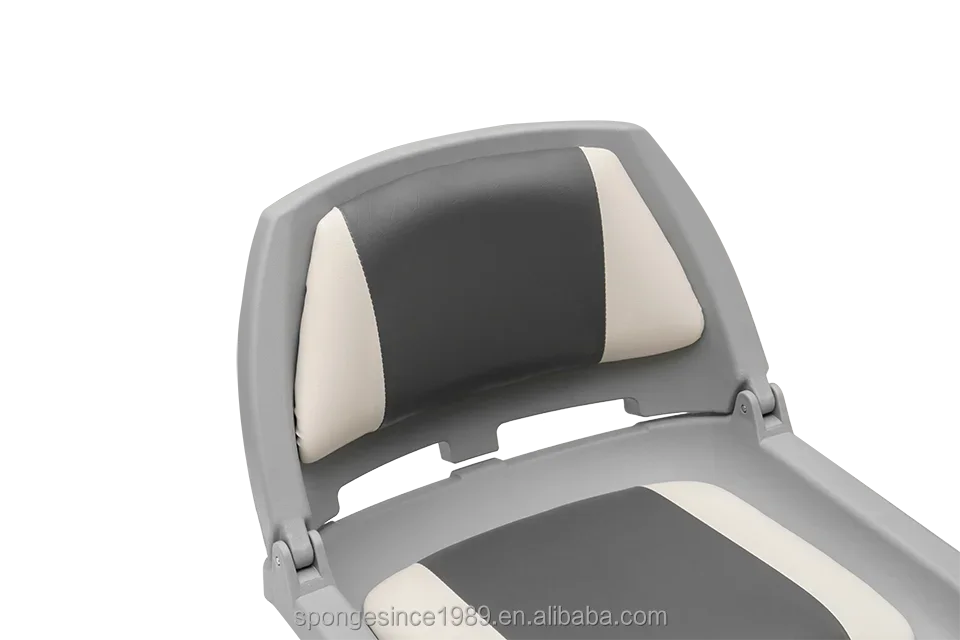 Foldable Low Back Boat Seat for Fishing and Boating, Removable Front Boat Seat