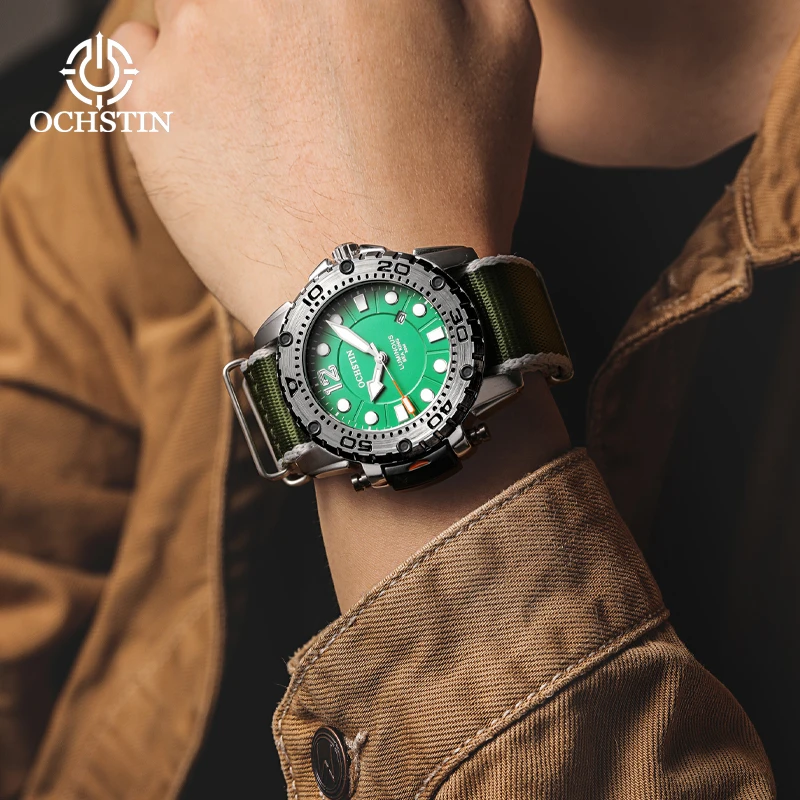 OCHSTIN2024 cross-border new Pilot Series multifunction quartz core simple personality men's quartz watches
