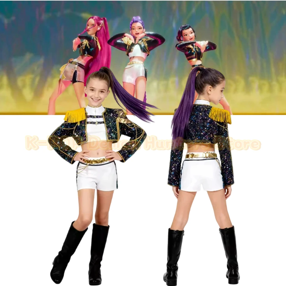 Film D'anime K-pop Mira Rumi Zoey Jinu Chasseurs De Démons Costume De Cosplay En Cuir Verni Costume De Jeu De Rôle Saja Garçon Halloween Cosplay