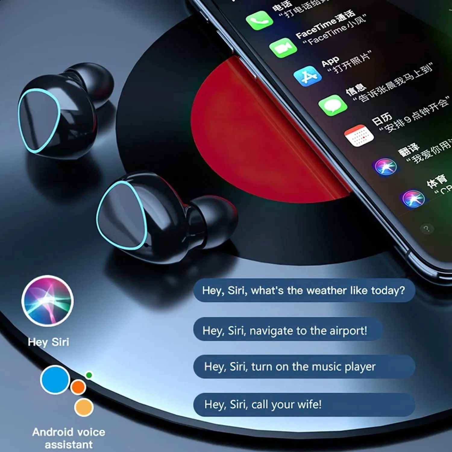 M10 TWS Bluetooth 5.3 Headphones 3500mAh Charging Box Wireless Earphones With Mic 9D Stereo Sports Waterproof Earbuds Headset 4