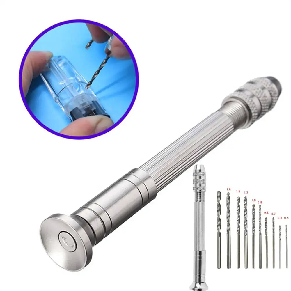 

Mini Hole Drill 0.8-3.0mm Drill Screw Handheld Epoxy Resin Jewelry Making Portable Wood Craft Handmade Wood Craft Accessories