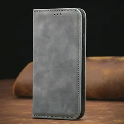 Luxury Smooth Leather Wallet Case with 360 Protection and Magnetic Flip Cover - Xiaomi 17T Pro (Gray)