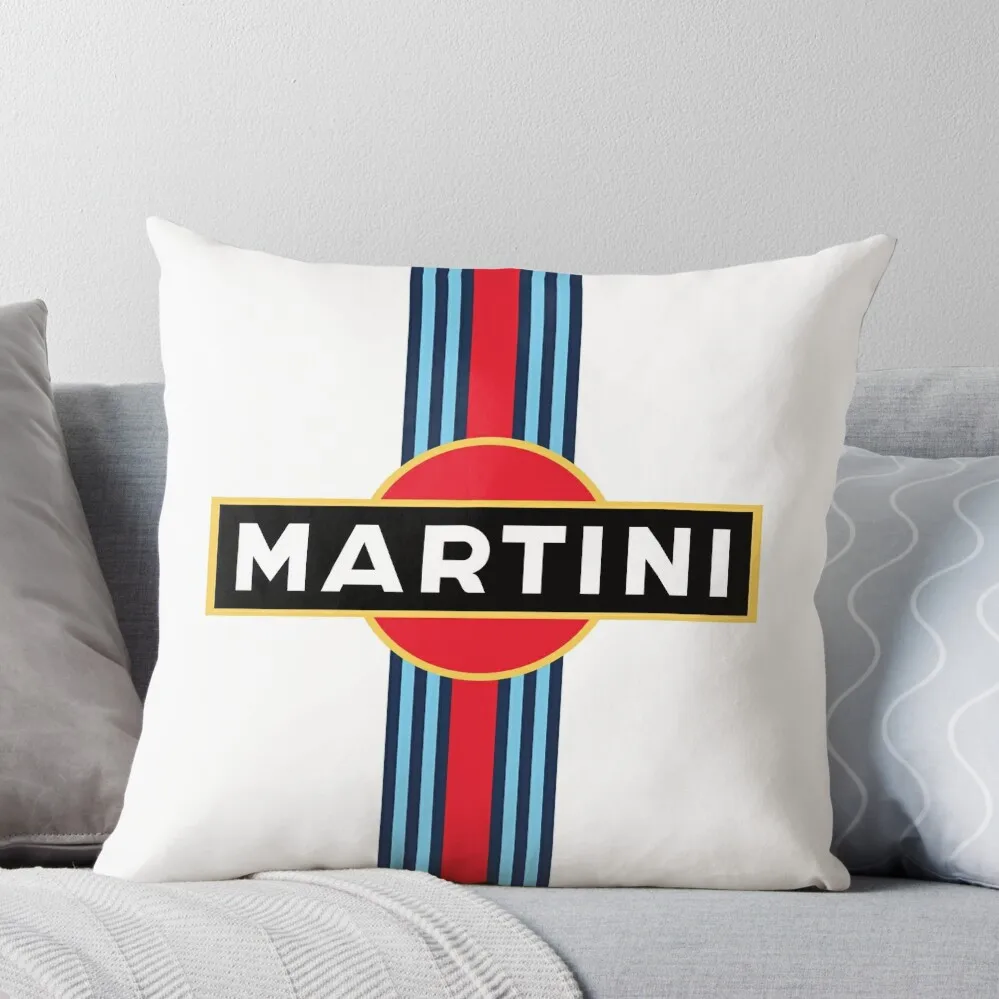 

Martini Racing Stripe Throw Pillow home decor items autumn pillowcase