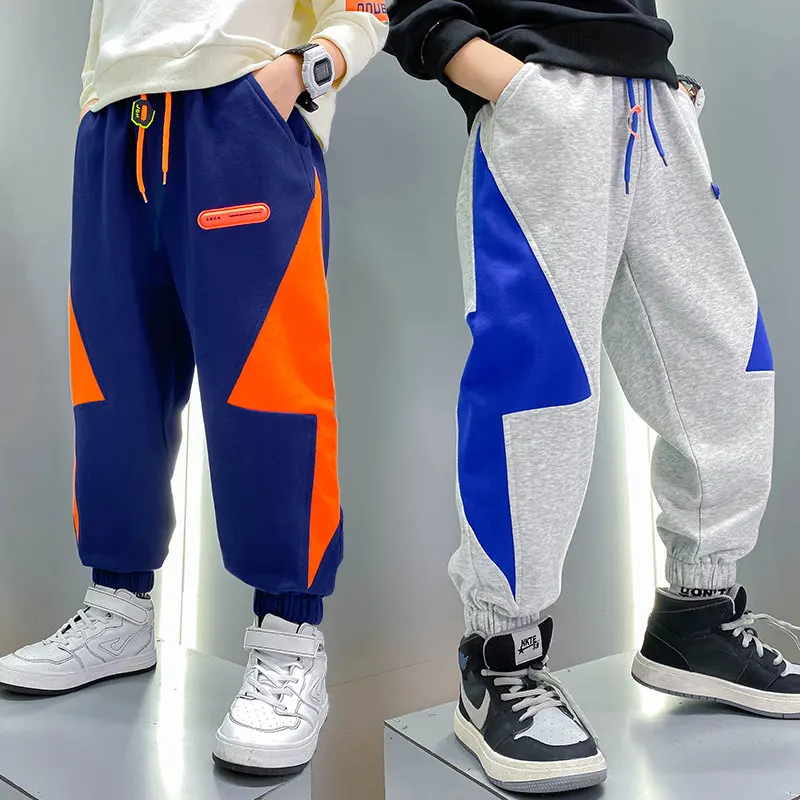 

Big Size 2-15 years Childrens Boys Sports Pants Loose Trousers Kids Active Teenage Trousers Clothes Fall Spring Sweatpants