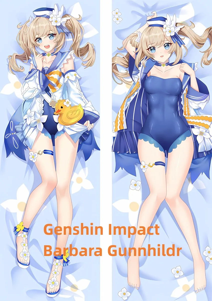 

Подушка Dakimakura с рисунком из аниме, яркая Барбара ганнельда, двусторонняя наволочка в натуральную величину, наволочка для тела, подарки на заказ