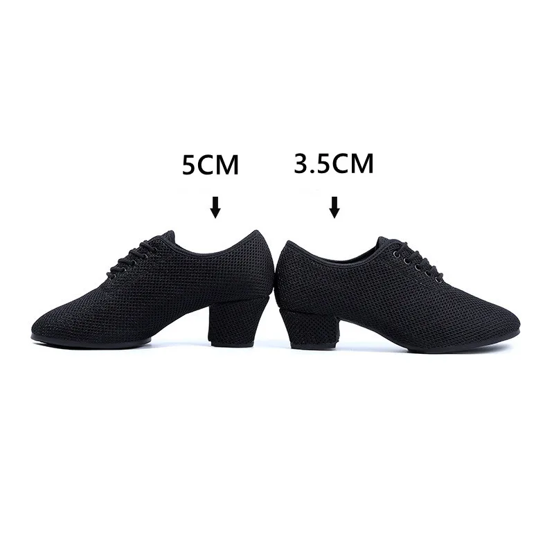 Salsa Dance Shoes Mesh Canvas For Men Women Standard Outdoor Modern Ballroom Tango Latin Jazz