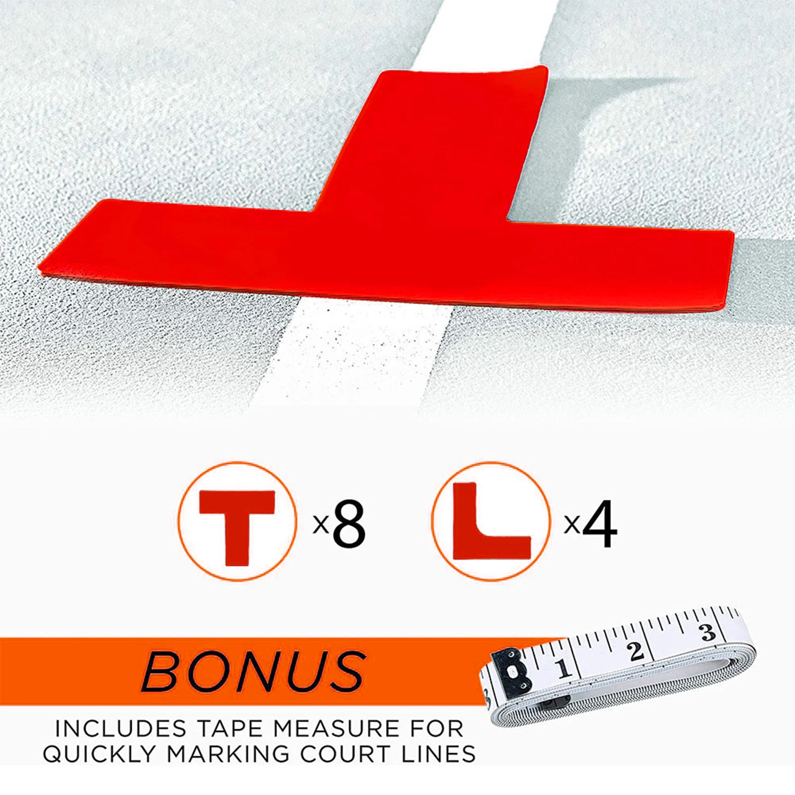 Tennisplatz-Marker Aus PVC - Vielseitige Linienmarkierer Für Sportplätze