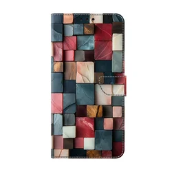 Artistic Cat Painted Wallet Stand Phone Case with Enhanced Protection - Galaxy S26 Pro (1)