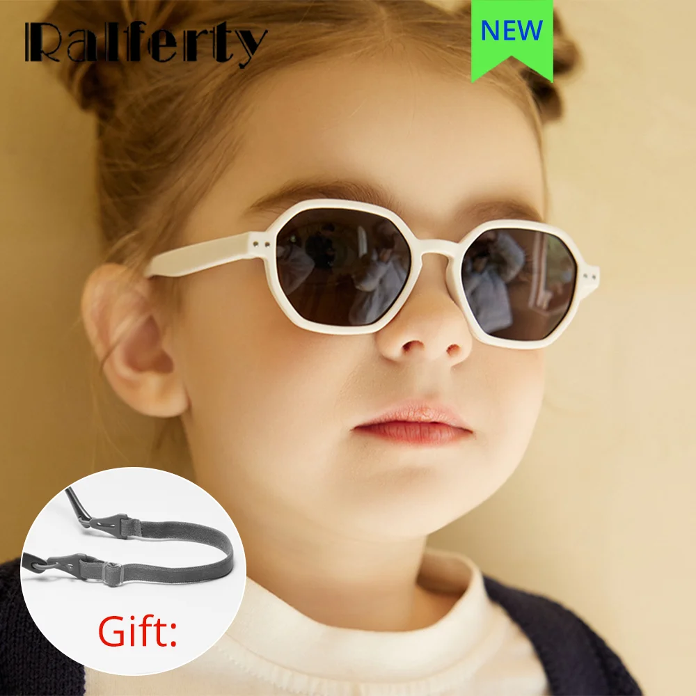 Kids Sunglasses Flexible Ultra-light Soft Baby Polarized Hexagonal Anti-glare Eyepieces Infant Girl Boy