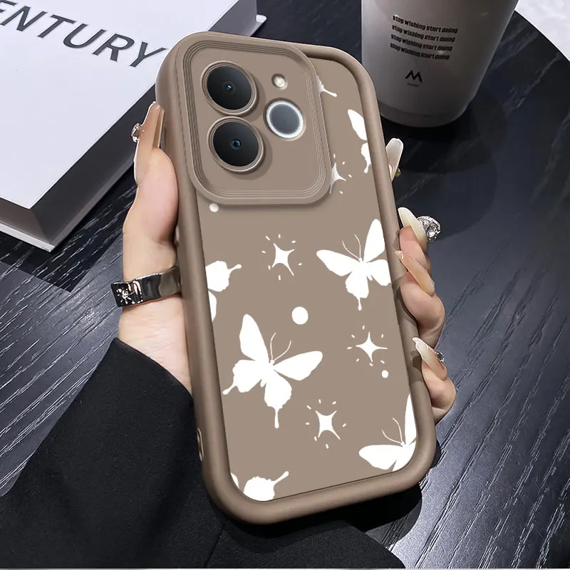 Fashionable Butterfly Design Shockproof Phone Case - Soft Silicone Protective Cover