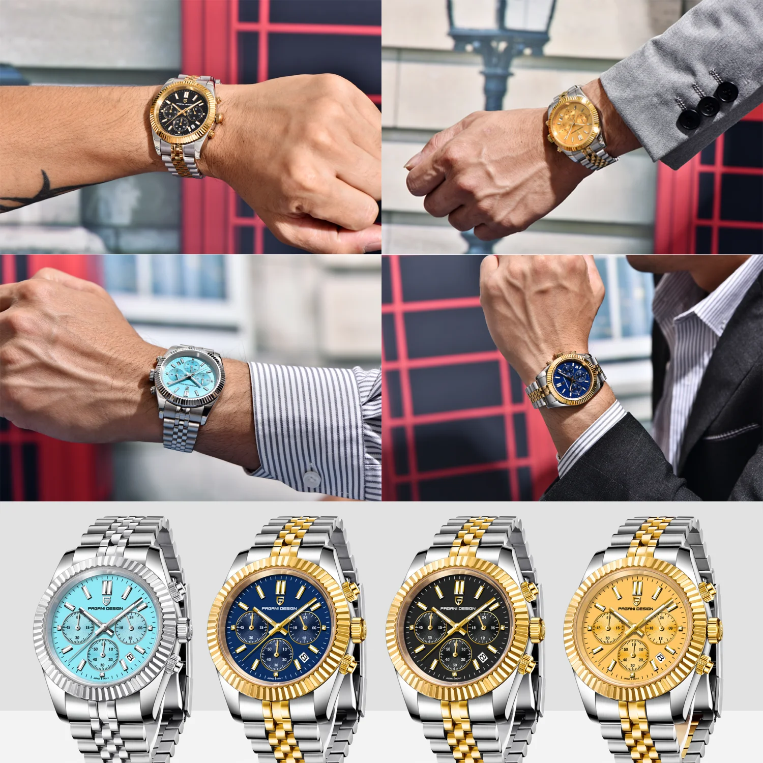 2025 New PAGANI DESIGN PD1814 Men's Quartz Watch High Quality