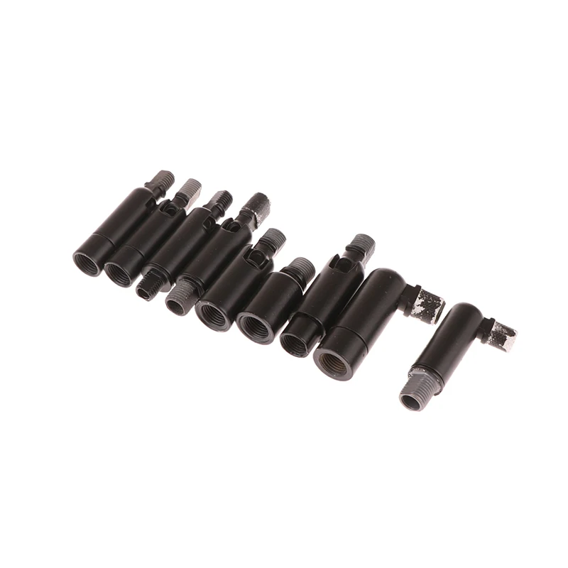 LED Lamp Accessories M10 LED Lamp Parts Black Universal Head Metal Rocker Steering Pipe With Bracket M8 M10 Tooth For DIY Spotlight M8 Flexible Tube