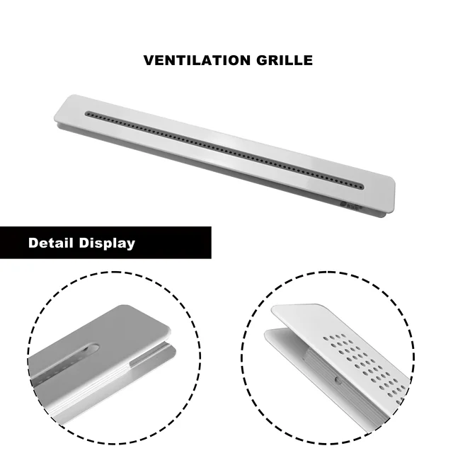 ตะแกรงระบายอากาศ ฝาครอบช่องระบายอากาศสำหรับตู้ขอบหน้าต่างเพื่อป้องกันความชื้น สองด้าน 1