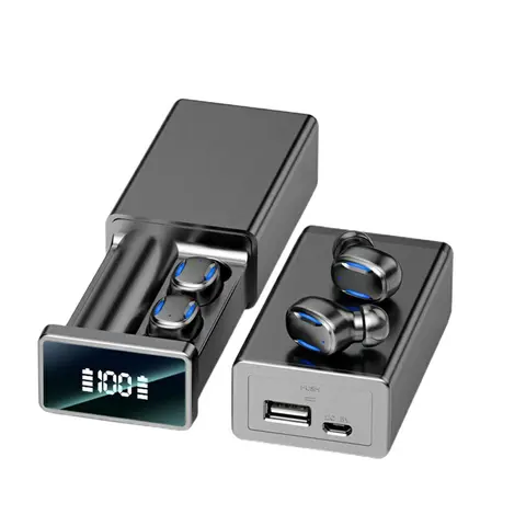 Earphones Fingerprint Touch Control Bluetooth-Compatible Earbuds Waterproof Wireless Headphone With Mic Noise Reduction