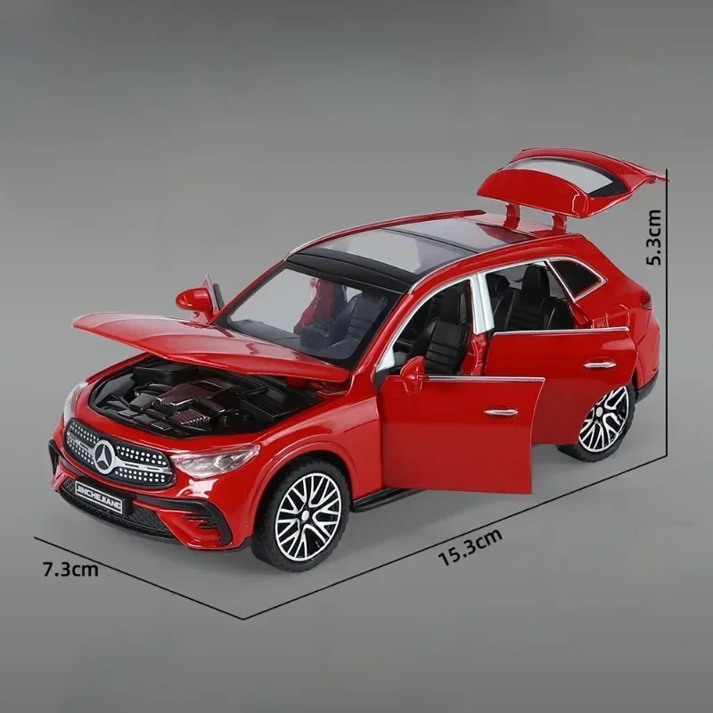 1:32 Mercedes-Benz GLC-400E High-Fidelity-Autospielzeugsammlung mit Sound und Licht, hochwertige Dekoration, Kinderspielzeuggeschenk – Detail 3