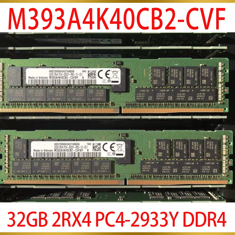 

1Pcs For Samsung 32GB 2RX4 PC4-2933Y REG 2933 DDR4 Server Memory M393A4K40CB2-CVF