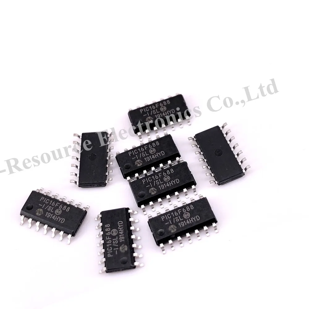 

(5pcs) PIC16F688-I/SL PIC16F688 SOP-14 MCU 8-Bit CMOS Microcontroller