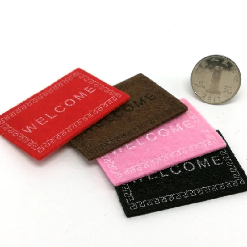 2PCS Doll  House Miniature Carpet WELCOME Mat Black Dollhouse Accessories  Home & Living 1/12 Scale Doormats 5