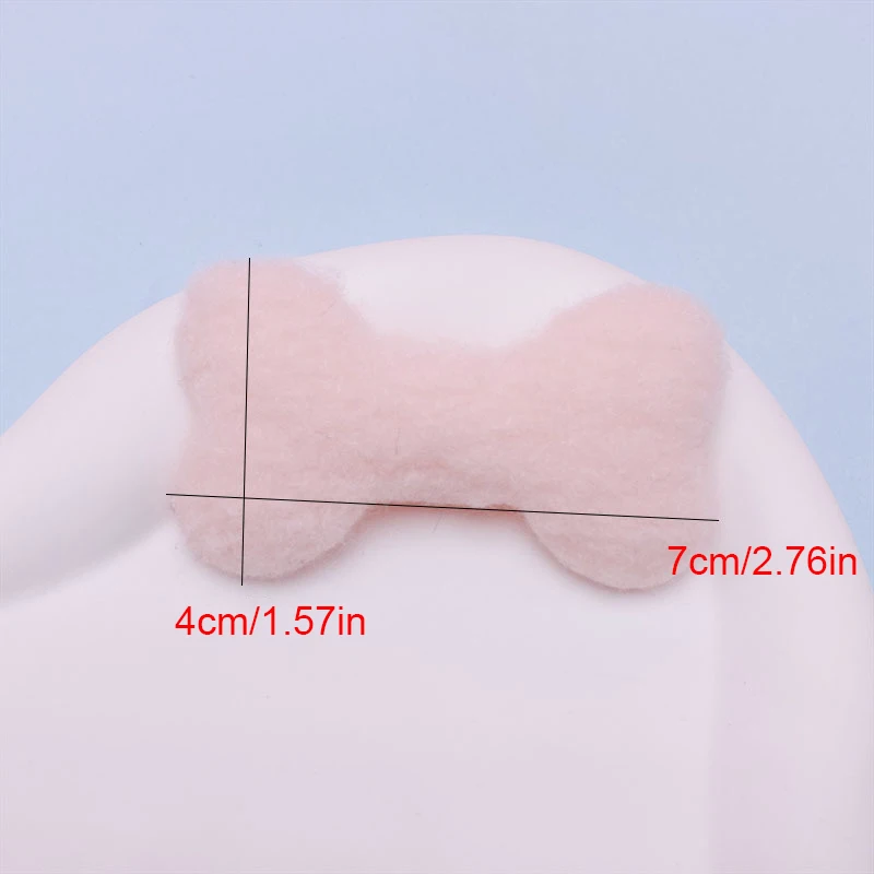 30pcs 7*4cm Filz Stoff Hunde knochen gepolsterte Applikation für Haars pange Zubehör Hüte Tasche Stoff Dekoration Patches – Detail 1