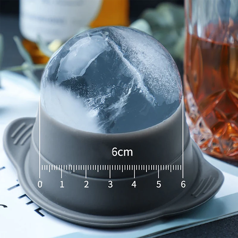 1PC Whiskey Round Ice Cube Maker Silicone Spherical Ice Cube Mould Ice