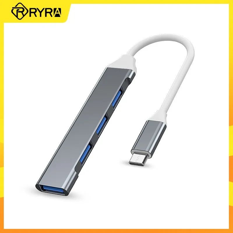 

RYRA USB 2.0 Hub Type C Multi Splitter Adapter OTG USB High Speed For Xiaomi Lenovo Macbook Pro Air Pro PC Computer Accessories