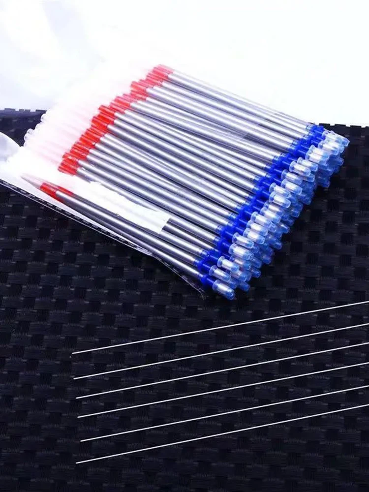 50/100 Stück silberne Nachfüllung, 1,0 mm Stoff-Leder-Marker, Textil-Nachfüllung, Patchwork-Markierung, löschbarer, waschbarer Griff – Detail 6