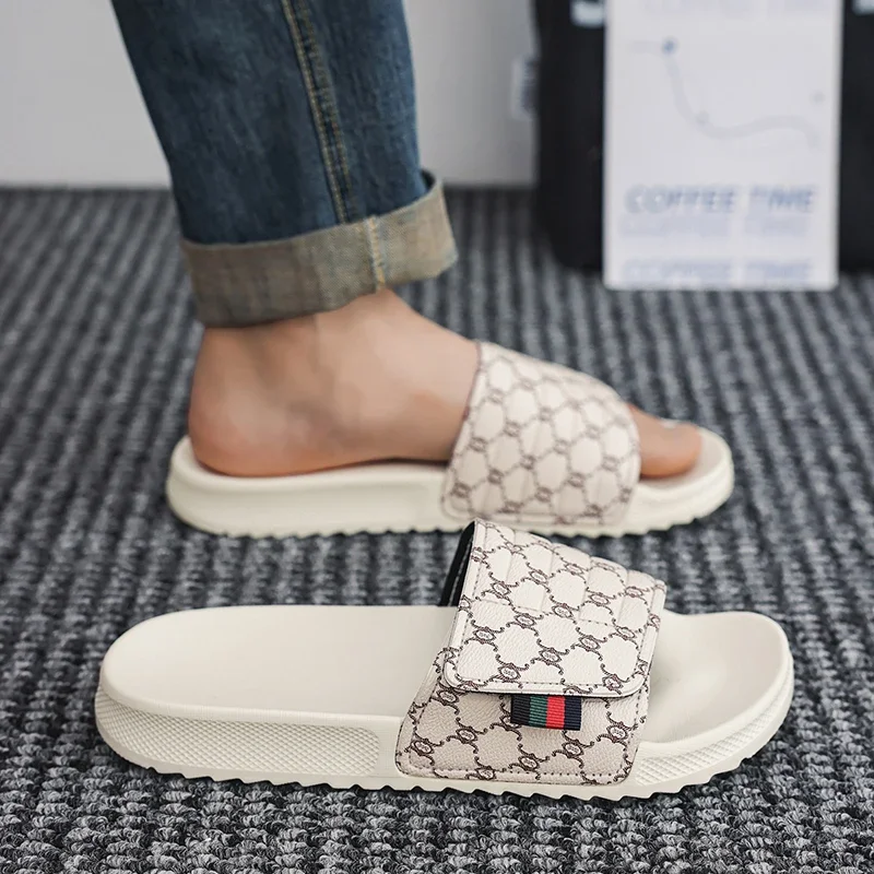 Men Sandals Quality Slippers Male Leisure Beach Holiday Outdoor Slippers Male Retro Anti Slip Casual Sandals Men Flip Flops - 6