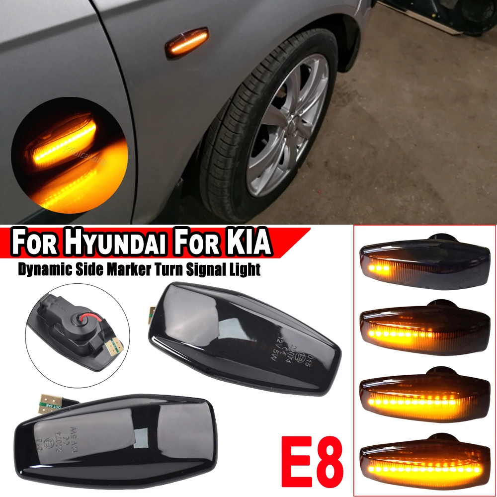 Kit Freccia Laterale A Led Side Marker Dinamica Lente Fume Hyundai I10 Sonata Tucson Terracan Trajet Matrix 28470153