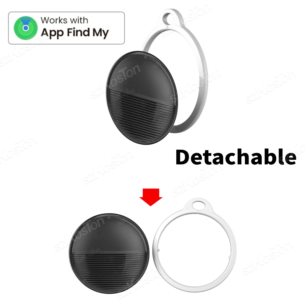 Mini GPS Tracker with Waterproof Protective Case only Compatible with iOS Find My APP Smart Tag Luggage Wallet Pet Key Finder