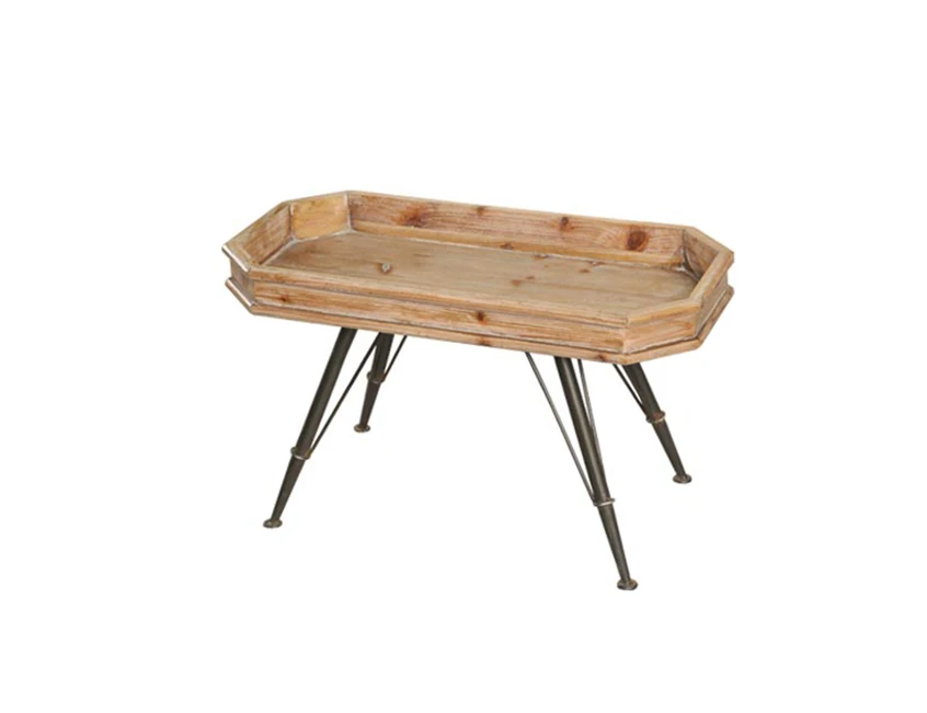 American rural simple small apartment coffee table B & B retro advanced gray sofa side table
