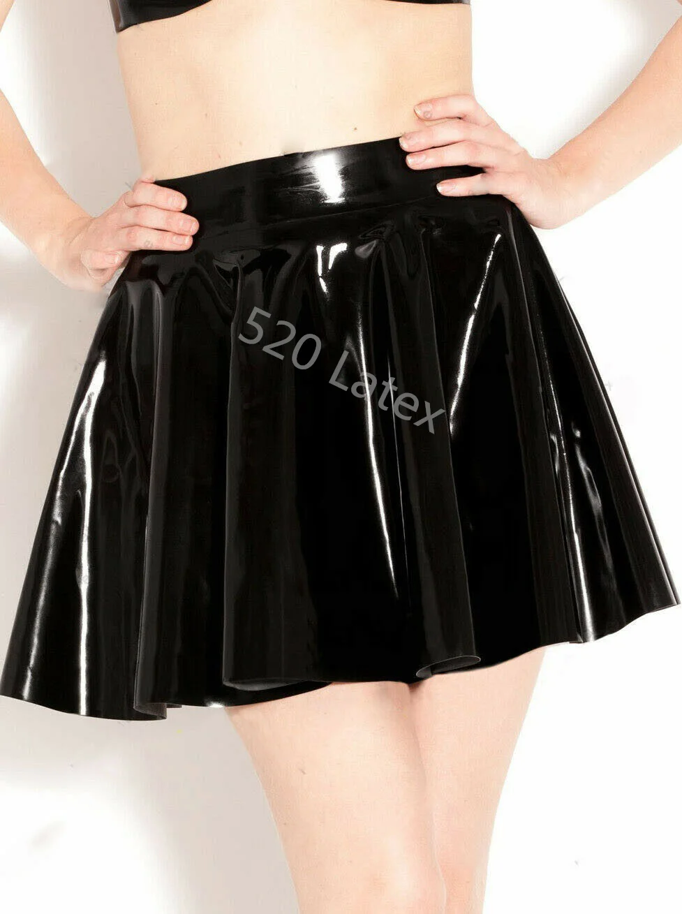 Latex Rubber Gummi mini Pleated Skirts dresses summer skirt 0.4mm ...