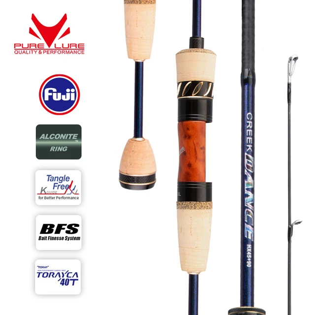 PURELURE Trout Rod BFS Fishing Casting UL Spinning Light Travel