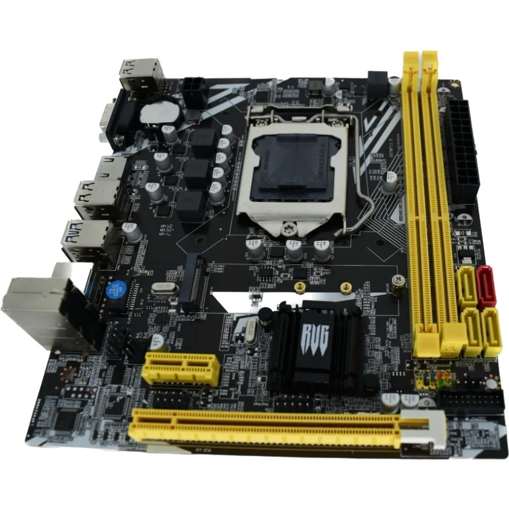 Placa Mãe Gamer LGA 1155 B75 DDR3 M2 NVMe i3, i5, i7 Lan Gigabit - Imagem 2