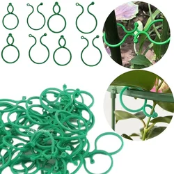 Garden Plant Clips - Green Plastic Vine Support and Holder for Vegetables (50/100 Pack) (50pcs)