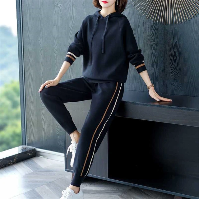 Sweat-shirt à capuche et pantalon De sport pour Femme, ensemble De 2 pièces  à la mode ensemble femme 2 pièces pantalon ensemble jogging femme  survetement femme ensemble 2 pieces - AliExpress