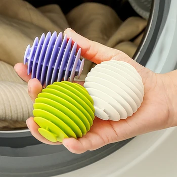 3PCS Reusable Magic Laundry Balls TPR Soft Anti-winding Clothes Cleaning Tools Household Washing Machine Clothes Dryer Balls