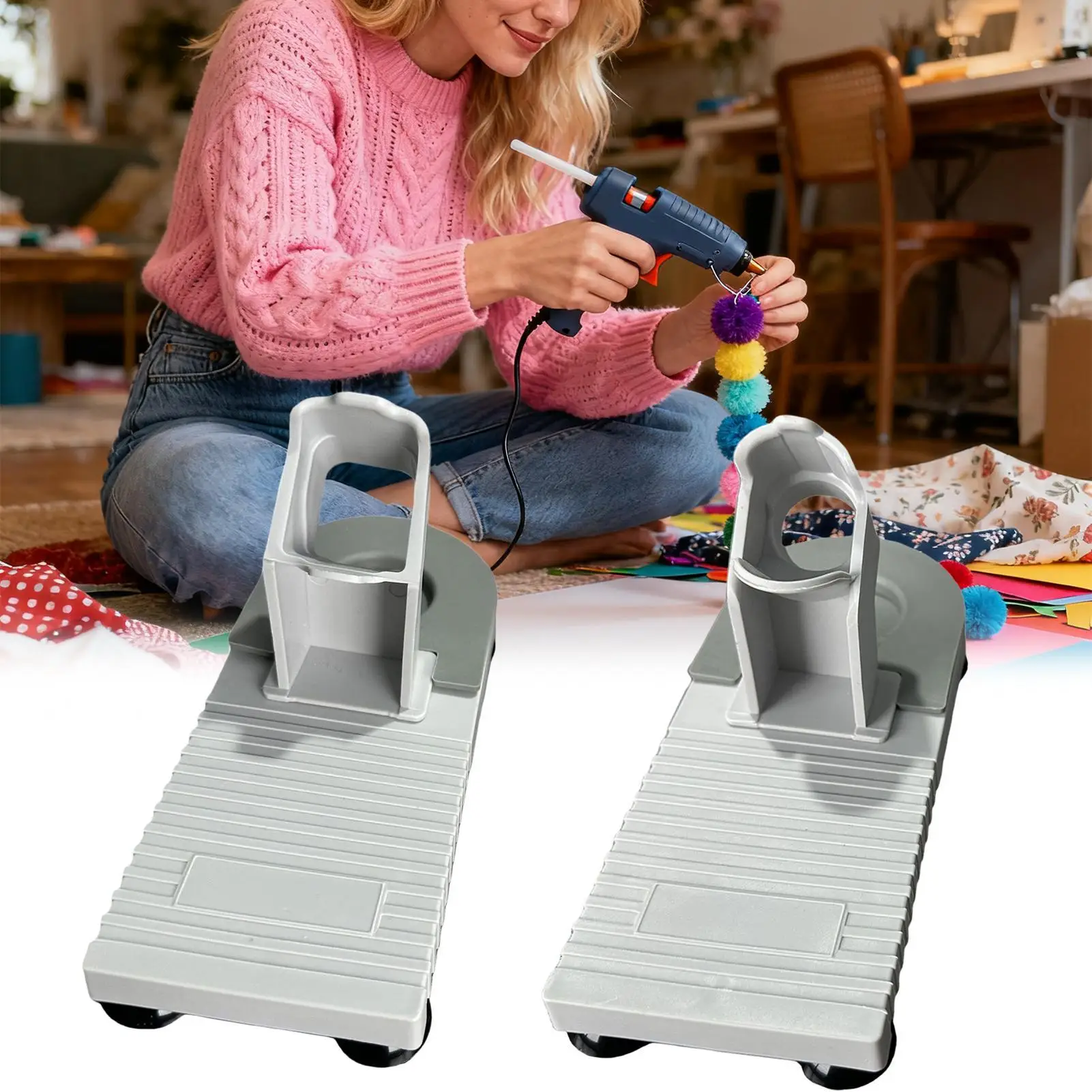 Heat Resistant Glue Gun Stand Non-Slip Anti Drip Universal Holder Support Base for Melting Glue Dispenser Arts Crafts DIY