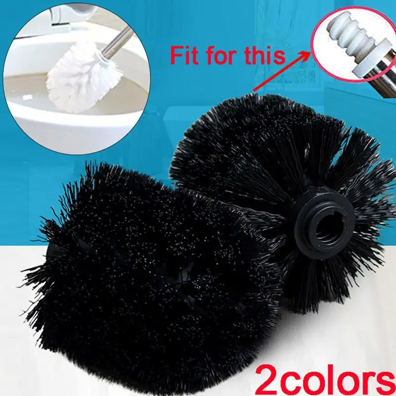 Universal Replacement Toilet Brush Head Holder Cleaning Brush Head Toilet Bathroom Easy Screw-On Design